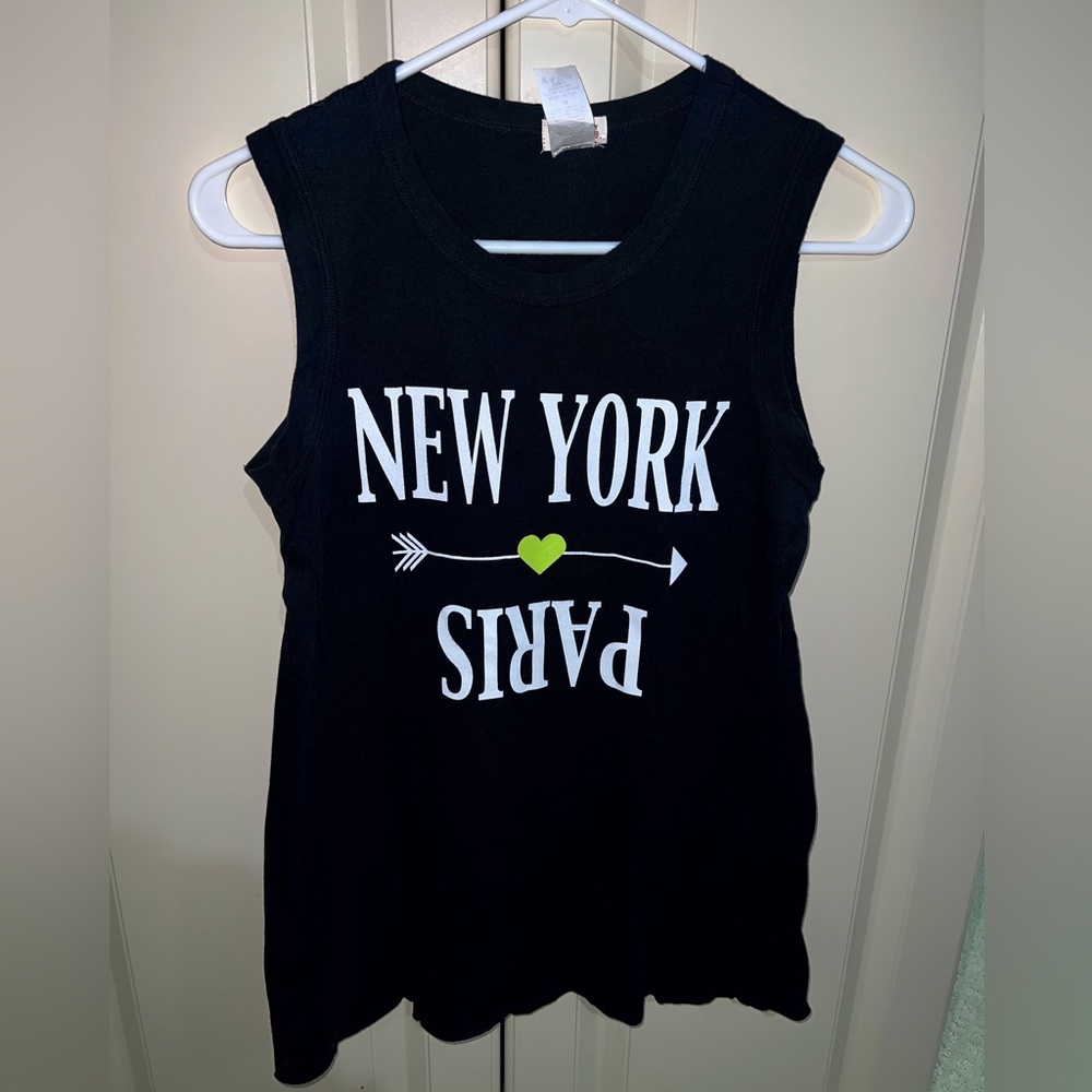 New York Black Tank Juniors XS NWOT